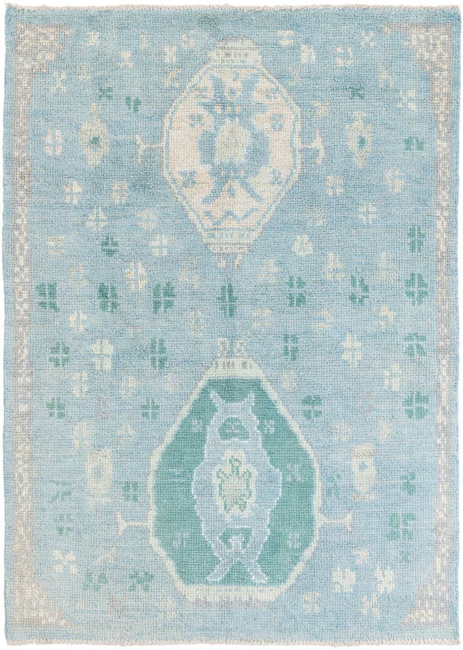 Detail image of 5' 2 x 7' 2 Hand Knotted Moroccan Rug