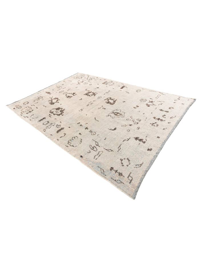 Detail image of 5' 10 x 8' 4  Hand Knotted Moroccan Wool Rug