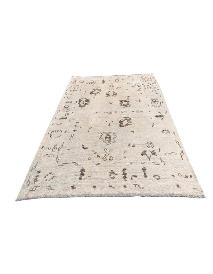 Detail image of 5' 10 x 8' 4 Hand Knotted Moroccan Wool Rug