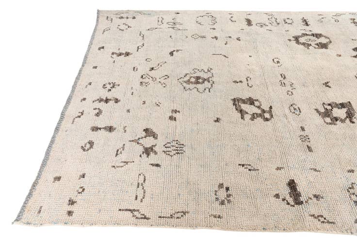 Detail image of 5' 10 x 8' 4 Hand Knotted Moroccan Wool Rug
