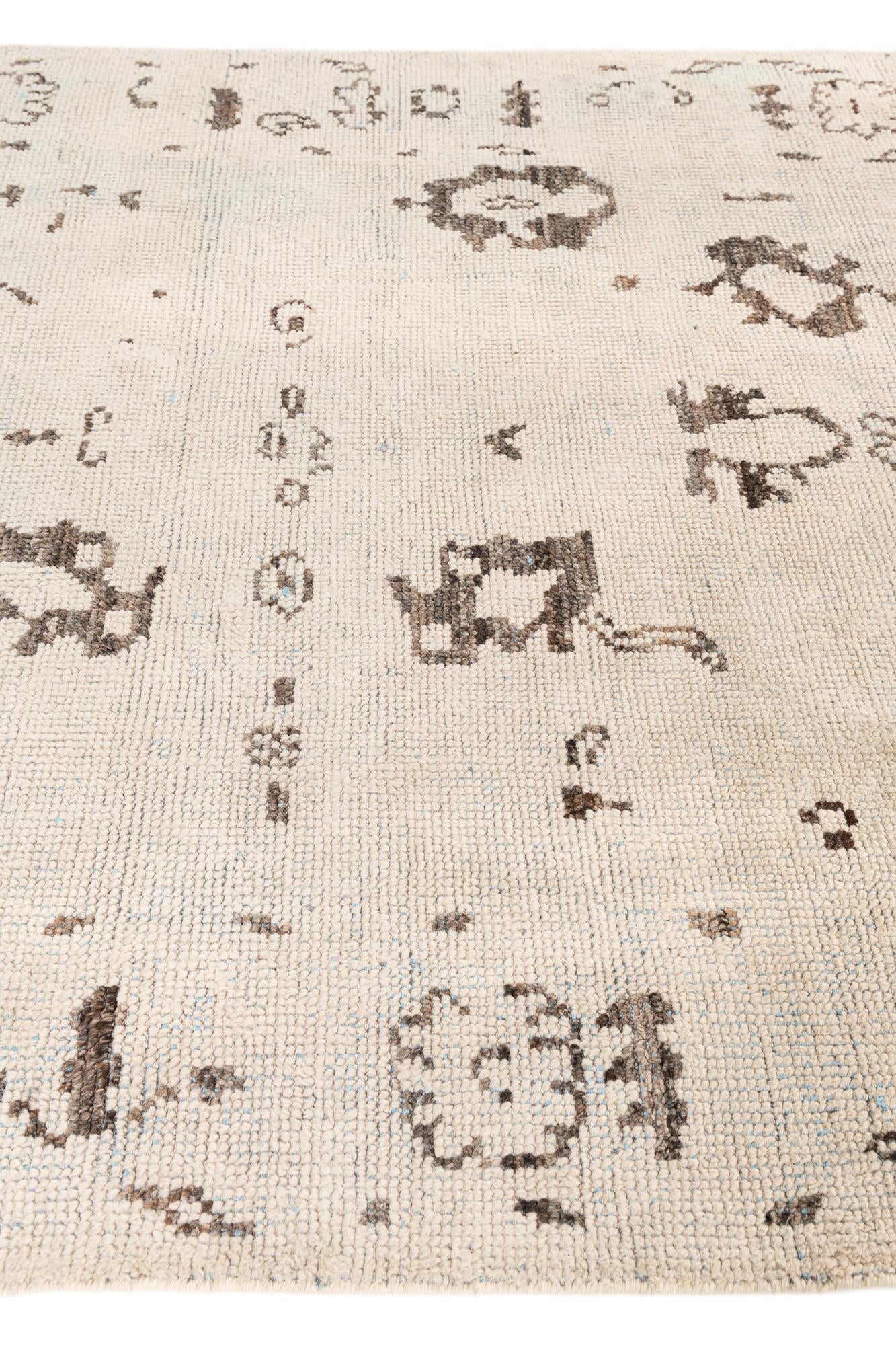 5' 10 x 8' 4 Hand Knotted Moroccan Wool Rug