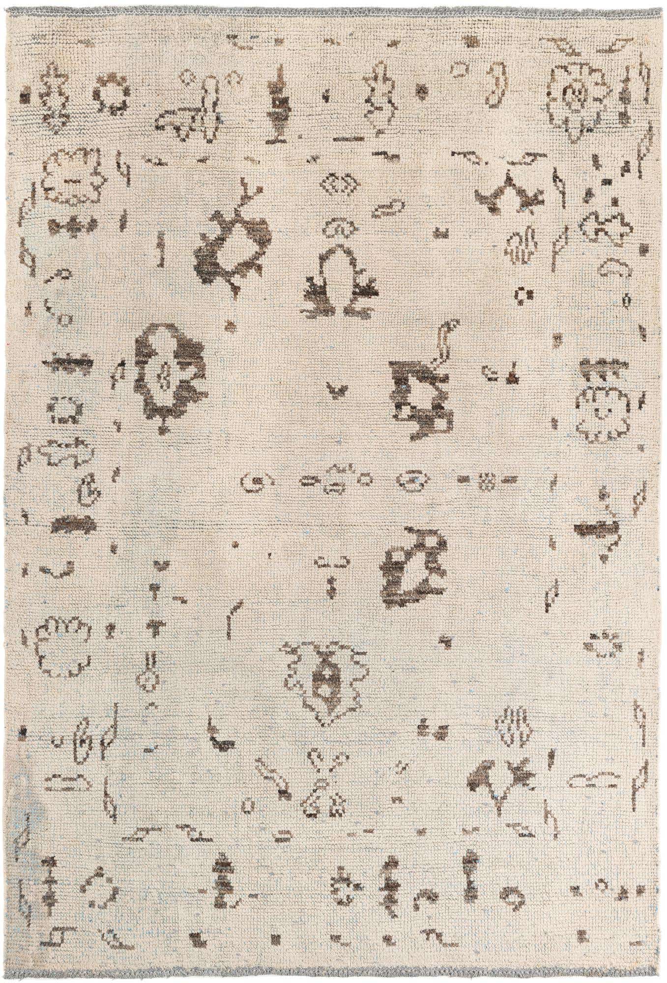 5' 10 x 8' 4 Hand Knotted Moroccan Wool Rug