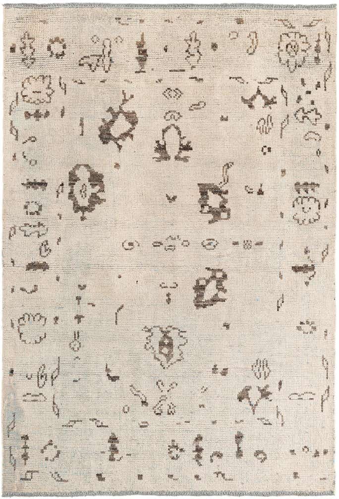 5' 10 x 8' 4 Hand Knotted Moroccan Wool Rug