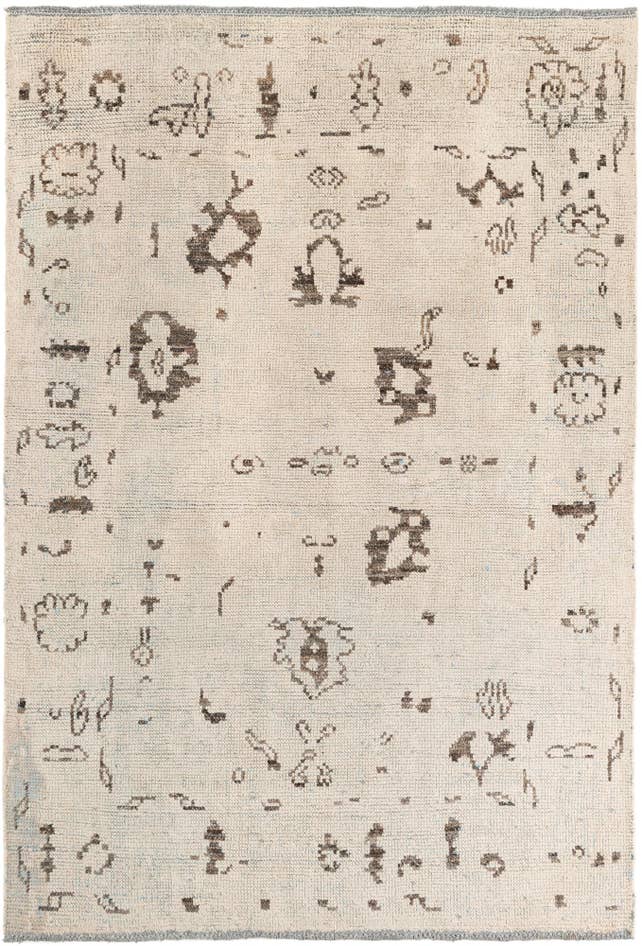 Detail image of 5' 10 x 8' 4 Hand Knotted Moroccan Wool Rug
