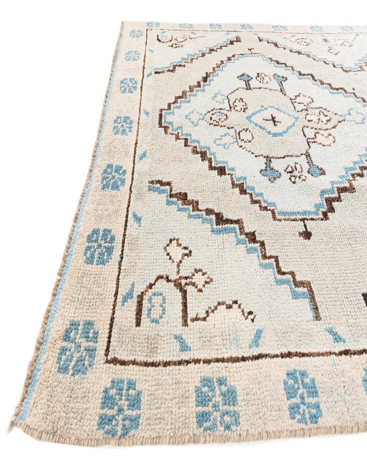 Detail image of 6' x 9' 3  Hand Knotted Moroccan Wool Rug