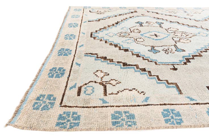 Detail image of 6' x 9' 3 Hand Knotted Moroccan Wool Rug
