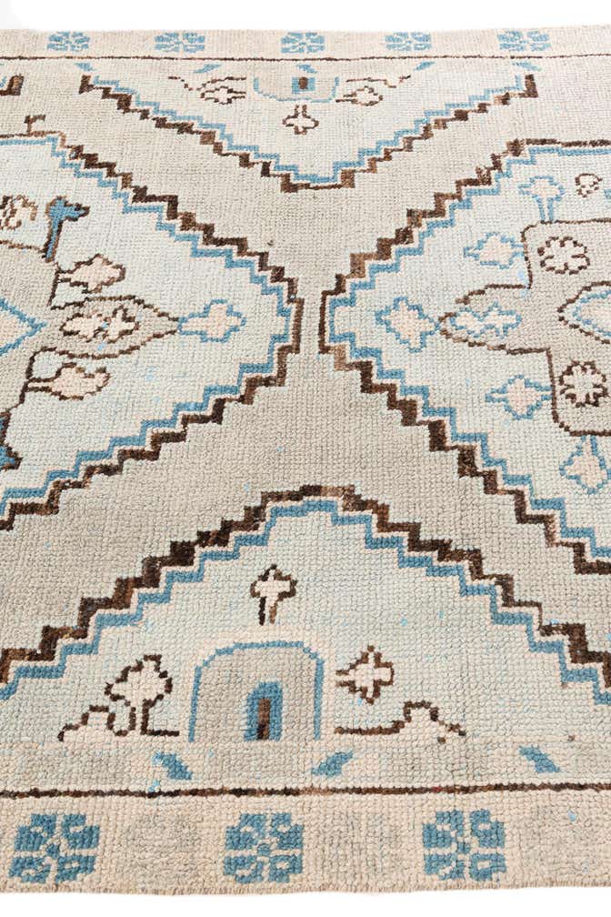 6' x 9' 3 Hand Knotted Moroccan Wool Rug