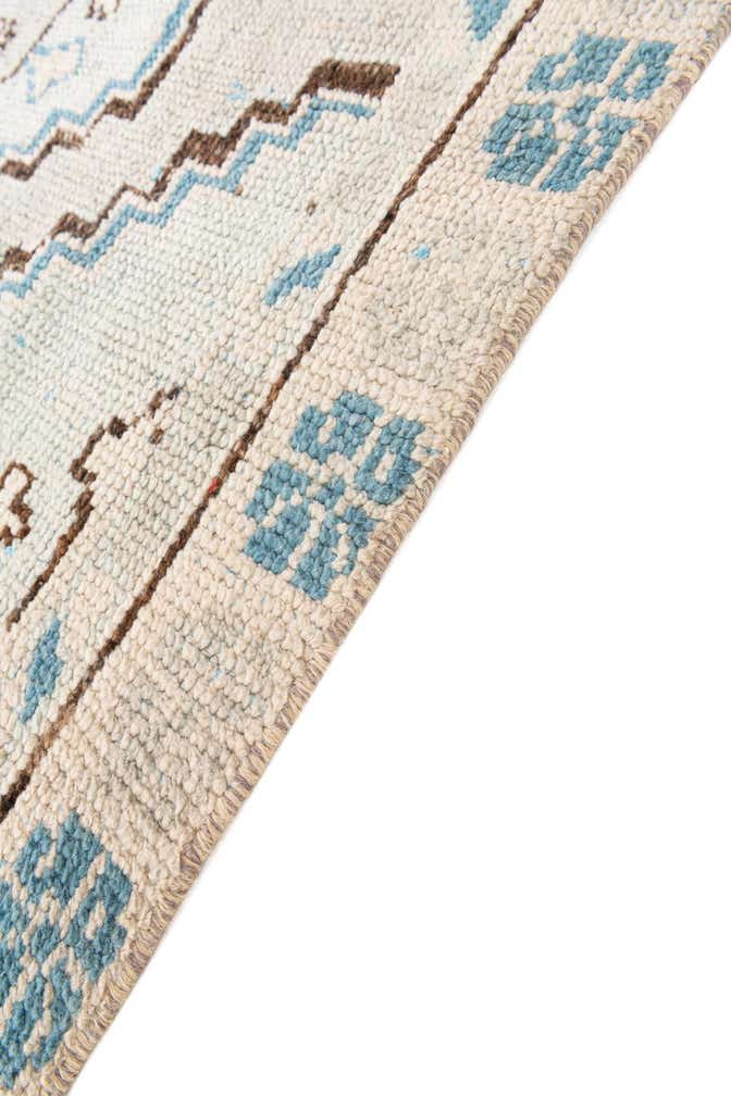 6' x 9' 3 Hand Knotted Moroccan Wool Rug