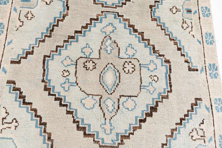 6' x 9' 3 Hand Knotted Moroccan Wool Rug