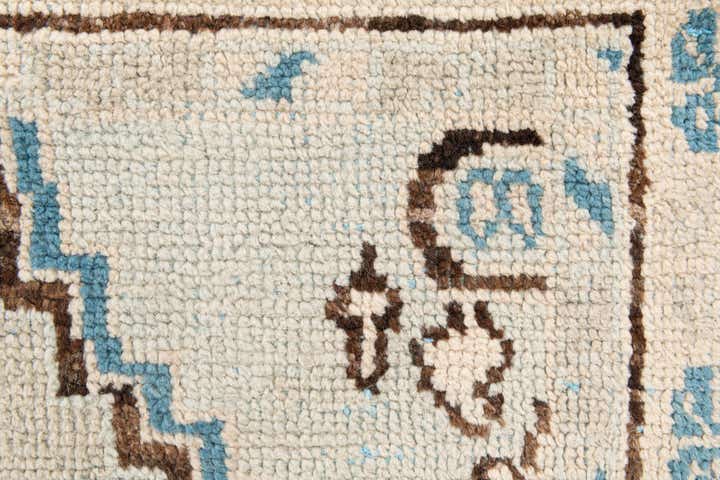 6' x 9' 3 Hand Knotted Moroccan Wool Rug