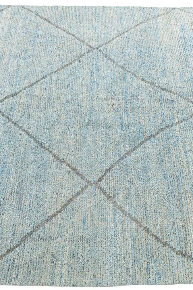 5' 10 x 9' 3 Hand Knotted Moroccan Wool Rug