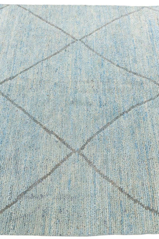 Detail image of 5' 10 x 9' 3 Hand Knotted Moroccan Wool Rug