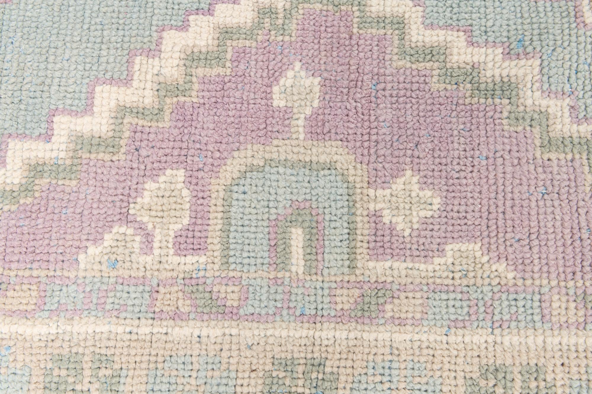5' 10 x 9' 2 Hand Knotted Moroccan Wool Rug