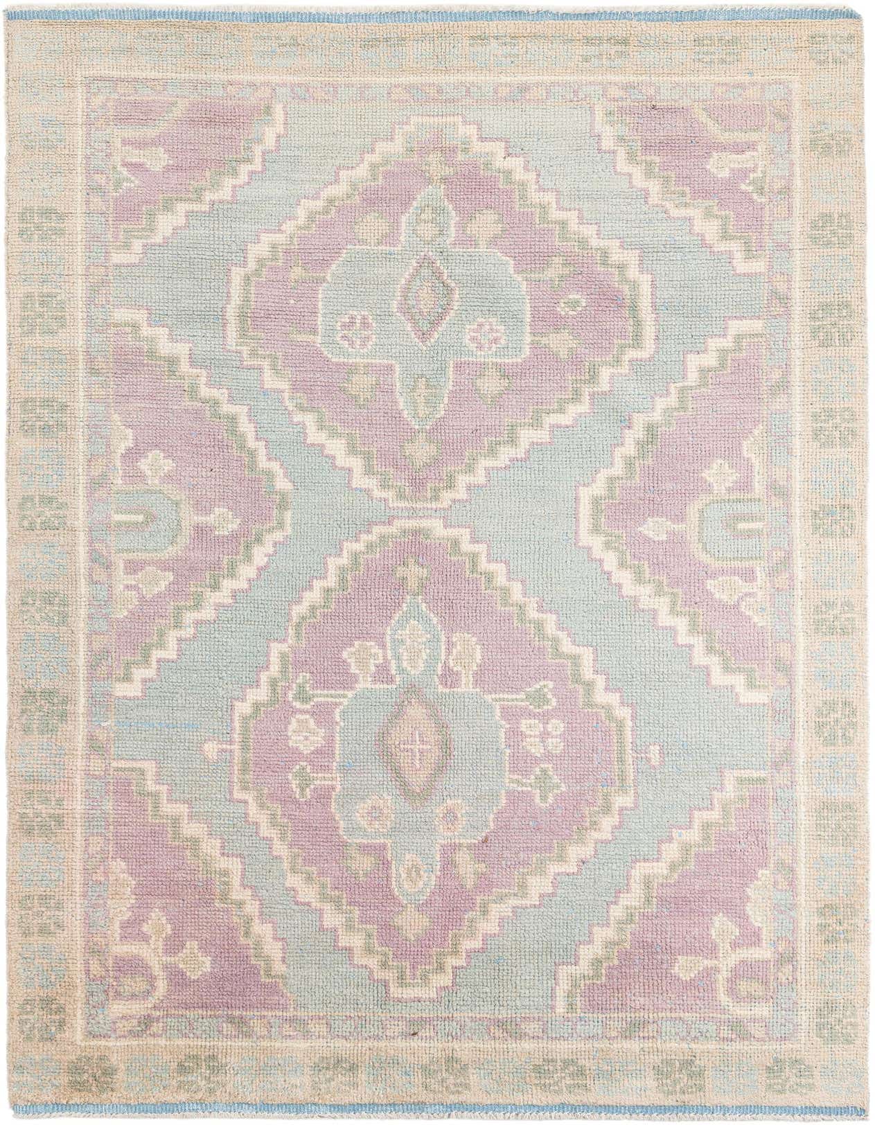 5' 10 x 9' 2 Hand Knotted Moroccan Wool Rug