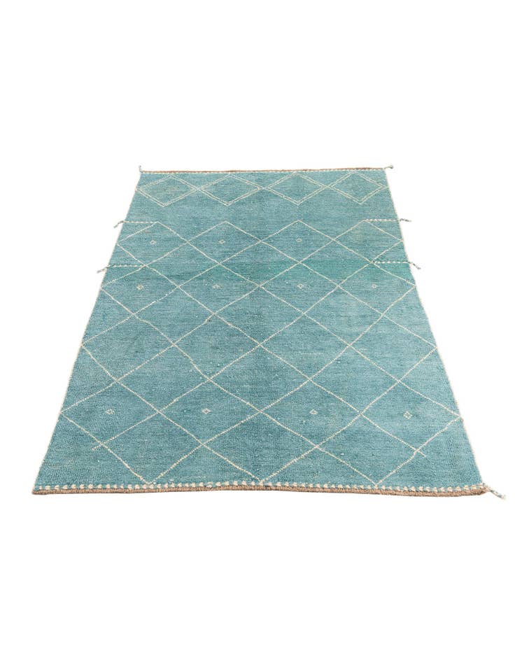 Detail image of 5' 2 x 7' 4  Hand Knotted Moroccan Wool Rug