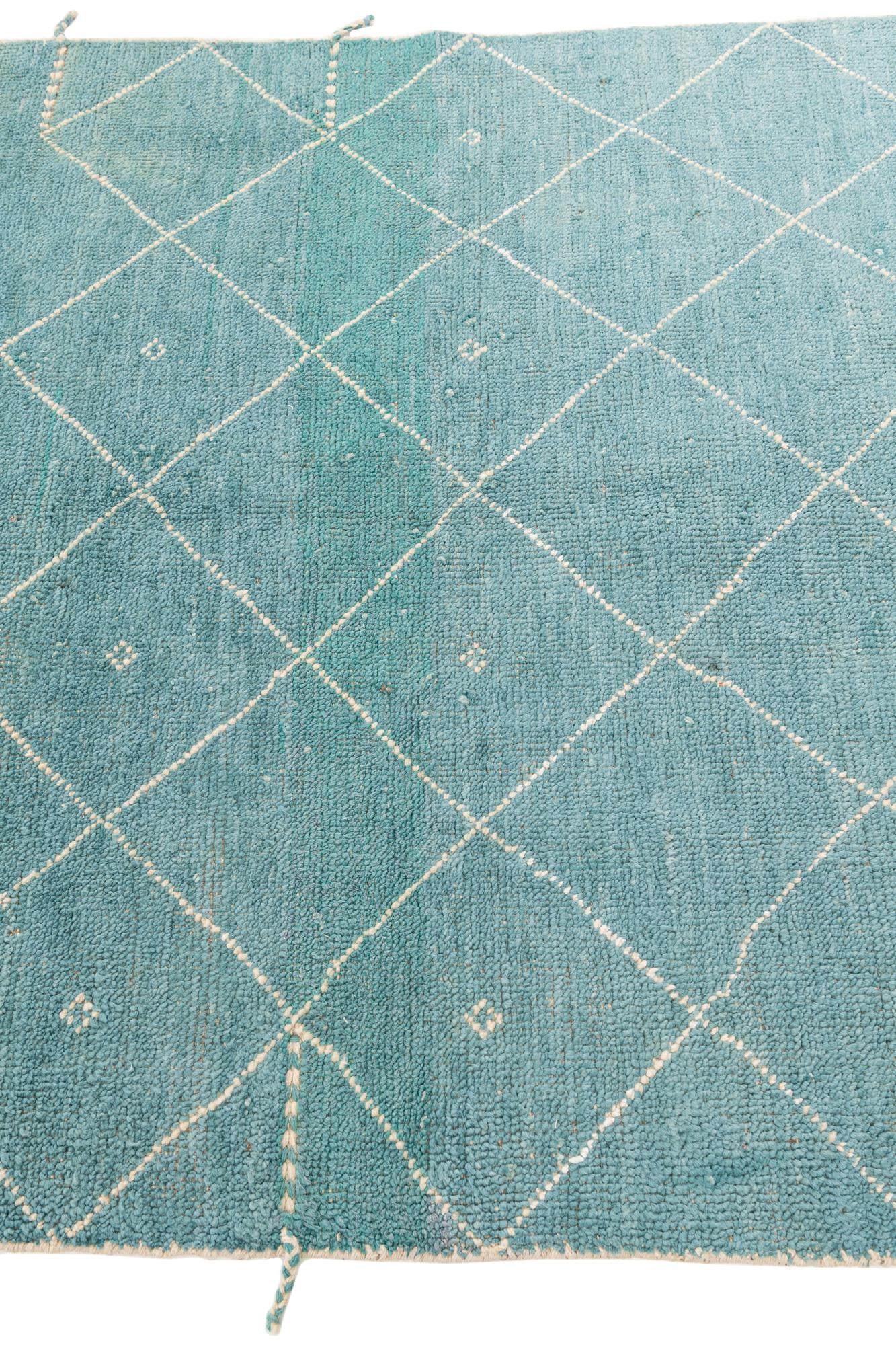 5' 2 x 7' 4 Hand Knotted Moroccan Wool Rug