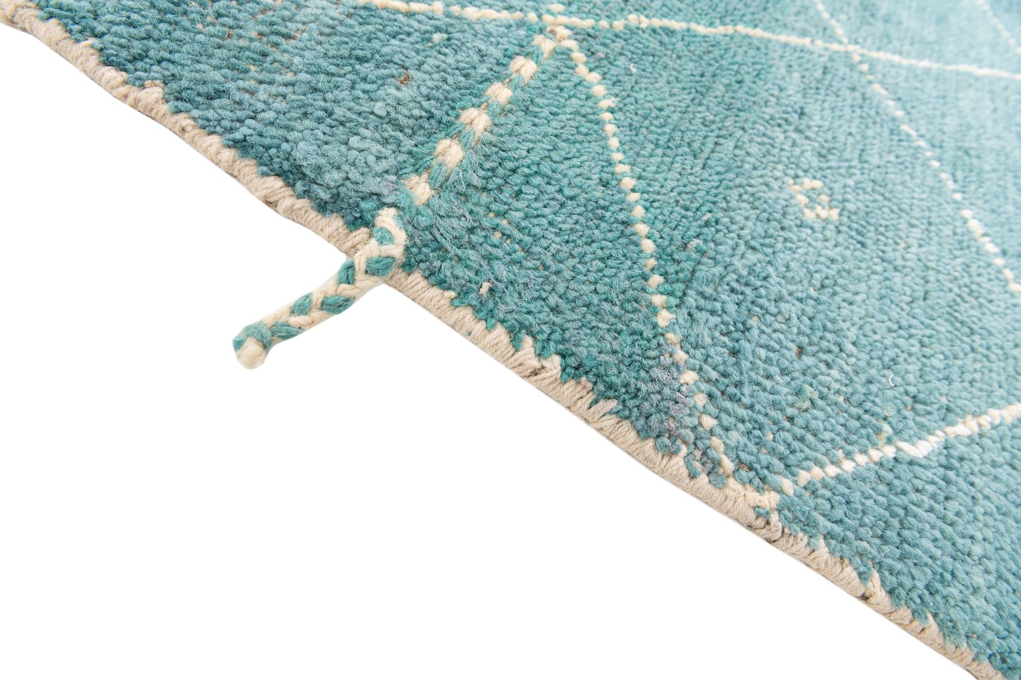 5' 2 x 7' 4 Hand Knotted Moroccan Wool Rug