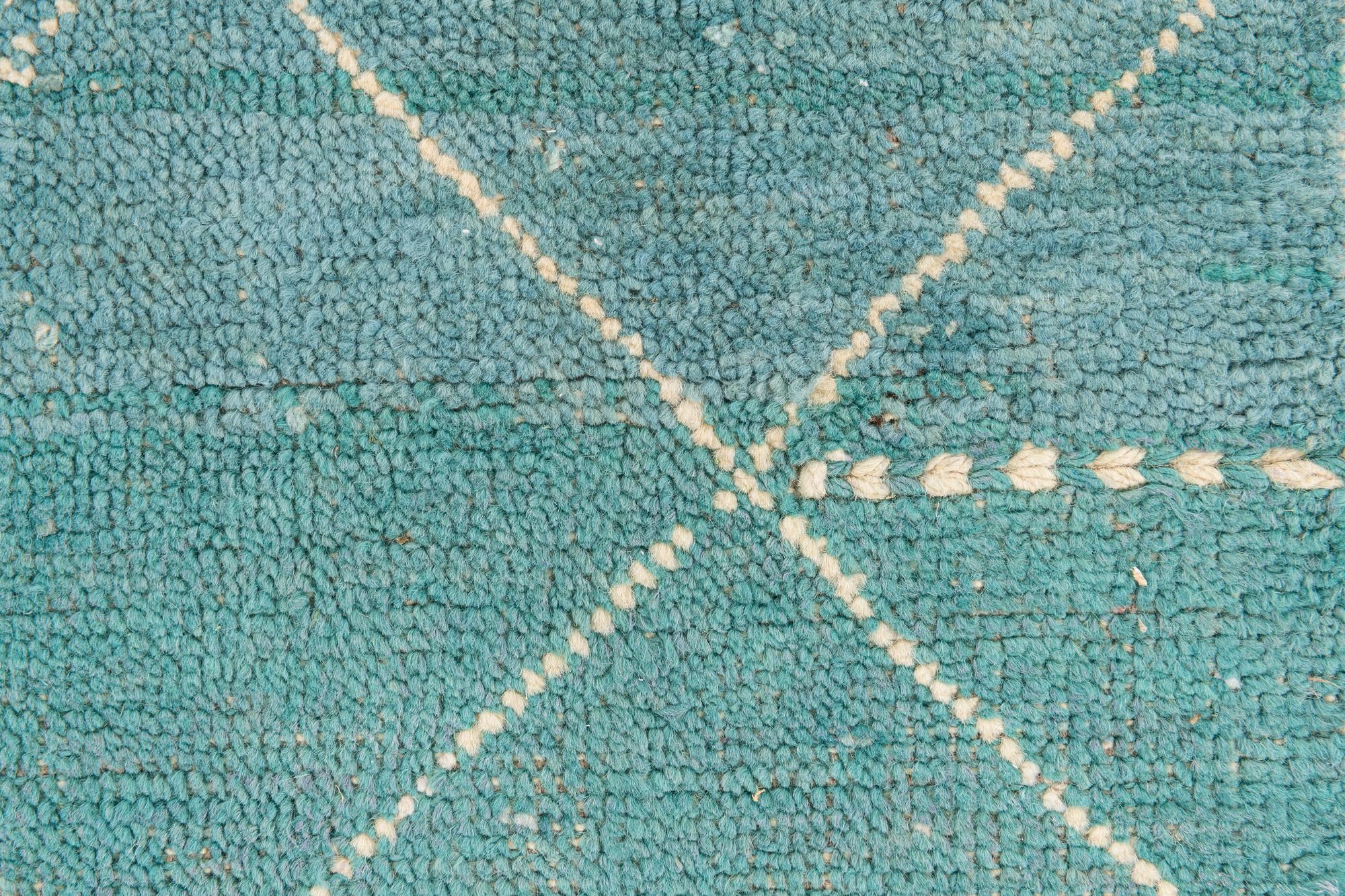 5' 2 x 7' 4 Hand Knotted Moroccan Wool Rug