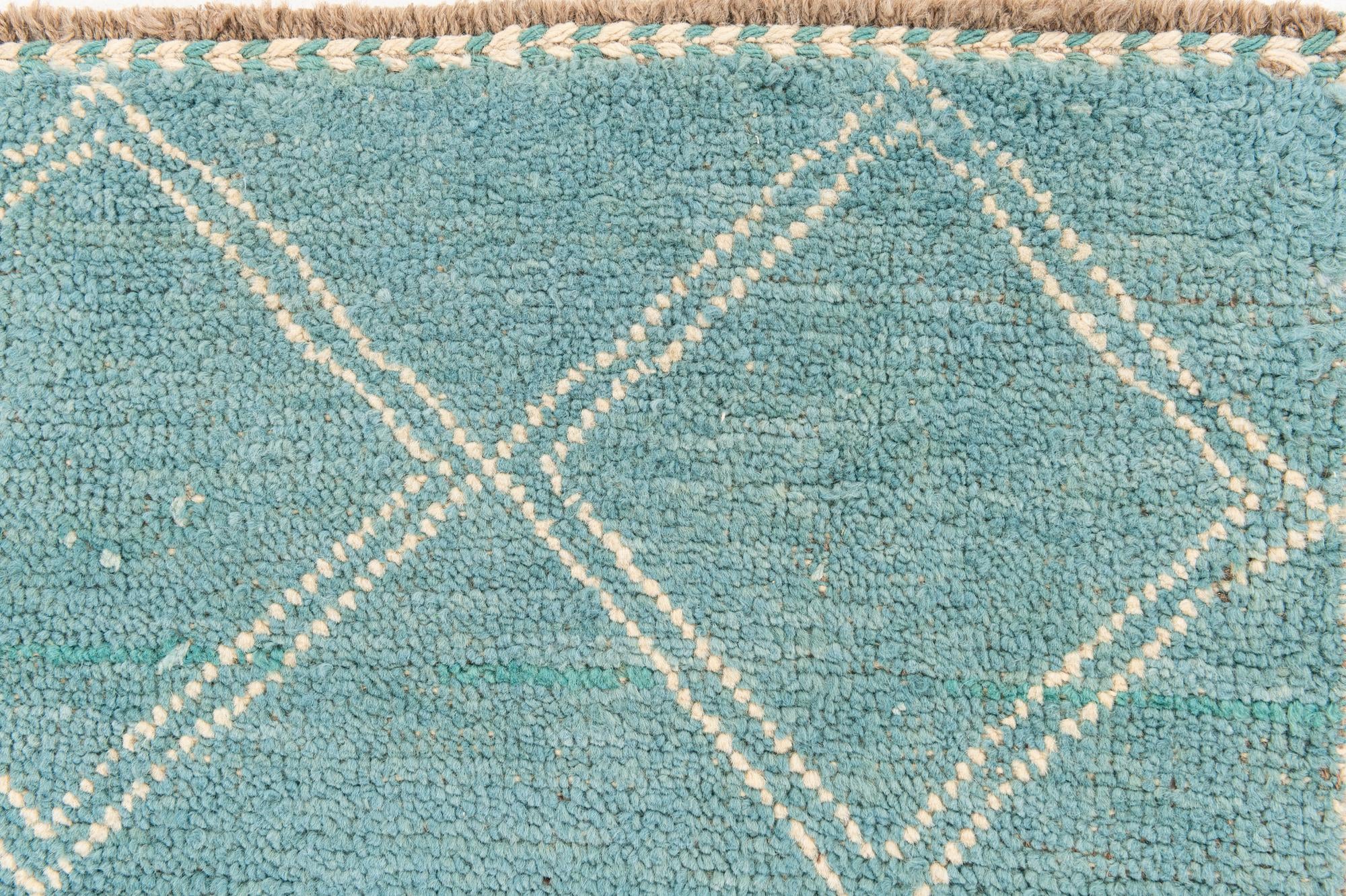 5' 2 x 7' 4 Hand Knotted Moroccan Wool Rug
