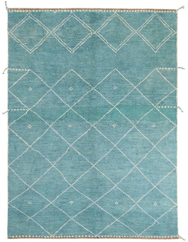 Detail image of 5' 2 x 7' 4 Hand Knotted Moroccan Wool Rug