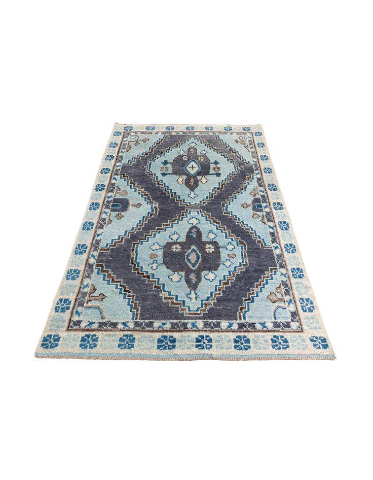 Detail image of 5' 10 x 9' 1  Hand Knotted Moroccan Wool Rug