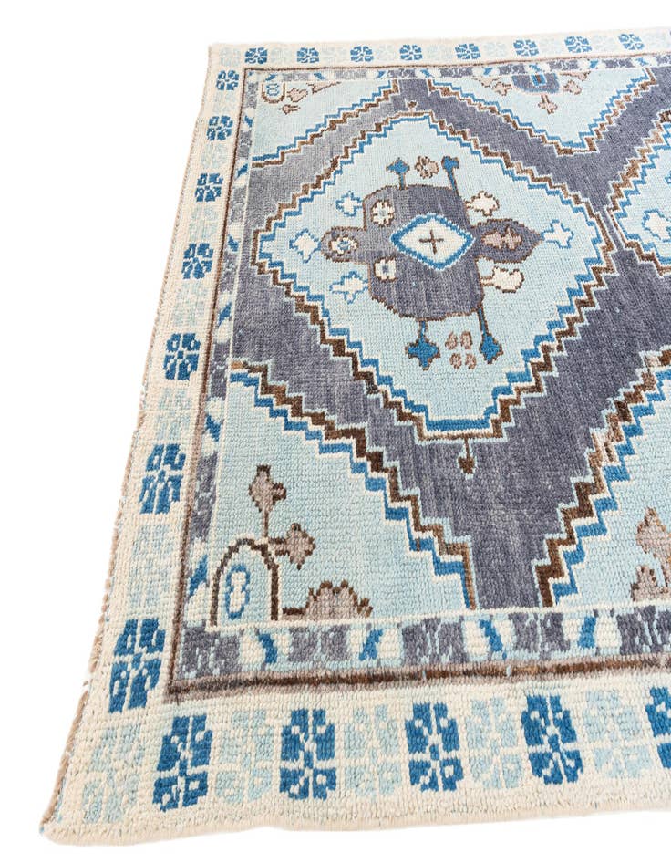 Detail image of 5' 10 x 9' 1  Hand Knotted Moroccan Wool Rug