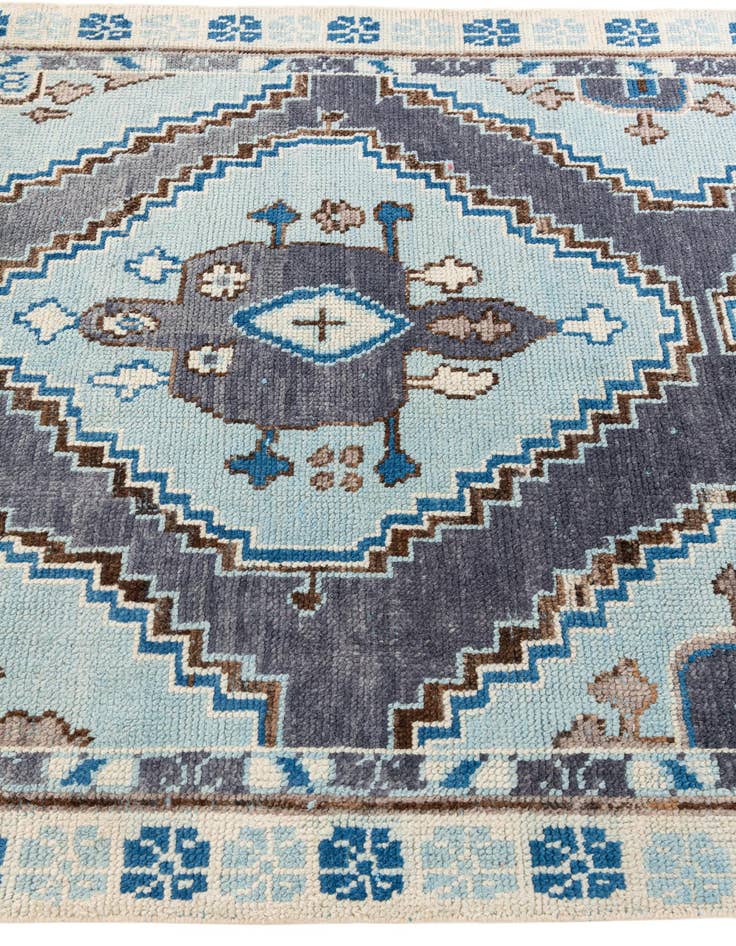 Detail image of 5' 10 x 9' 1 Hand Knotted Moroccan Wool Rug