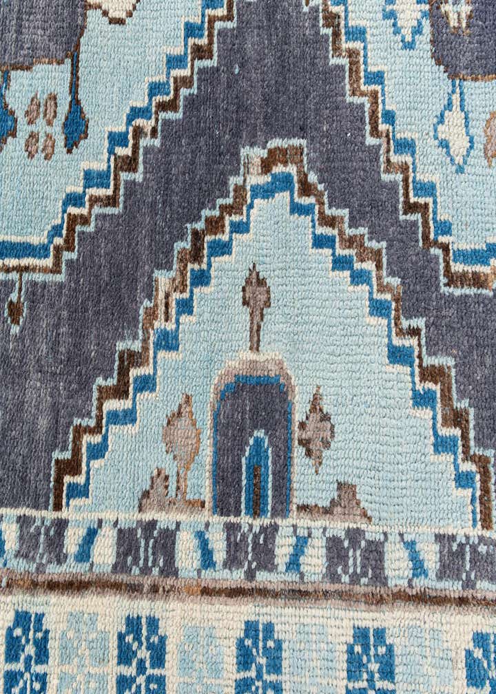 5' 10 x 9' 1 Hand Knotted Moroccan Wool Rug