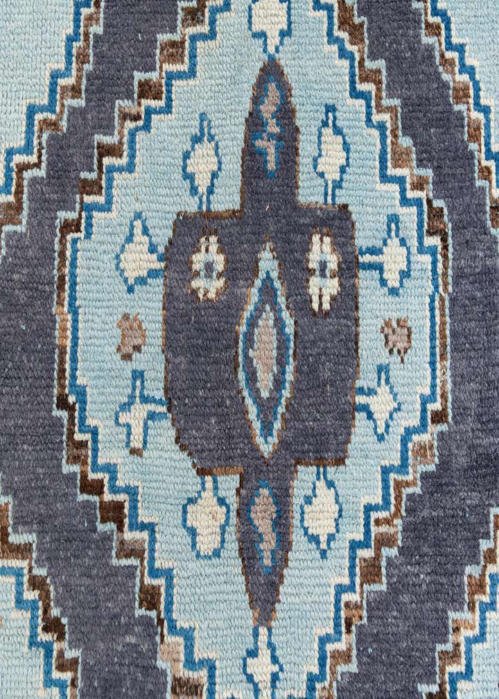 5' 10 x 9' 1 Hand Knotted Moroccan Wool Rug