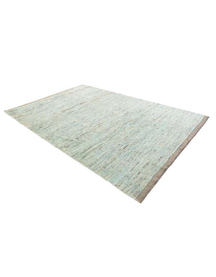 6' 7 x 9' 9 Hand Knotted Moroccan Wool Rug
