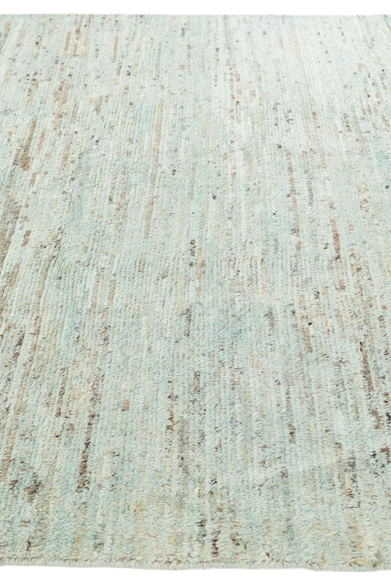 6' 7 x 9' 9 Hand Knotted Moroccan Wool Rug