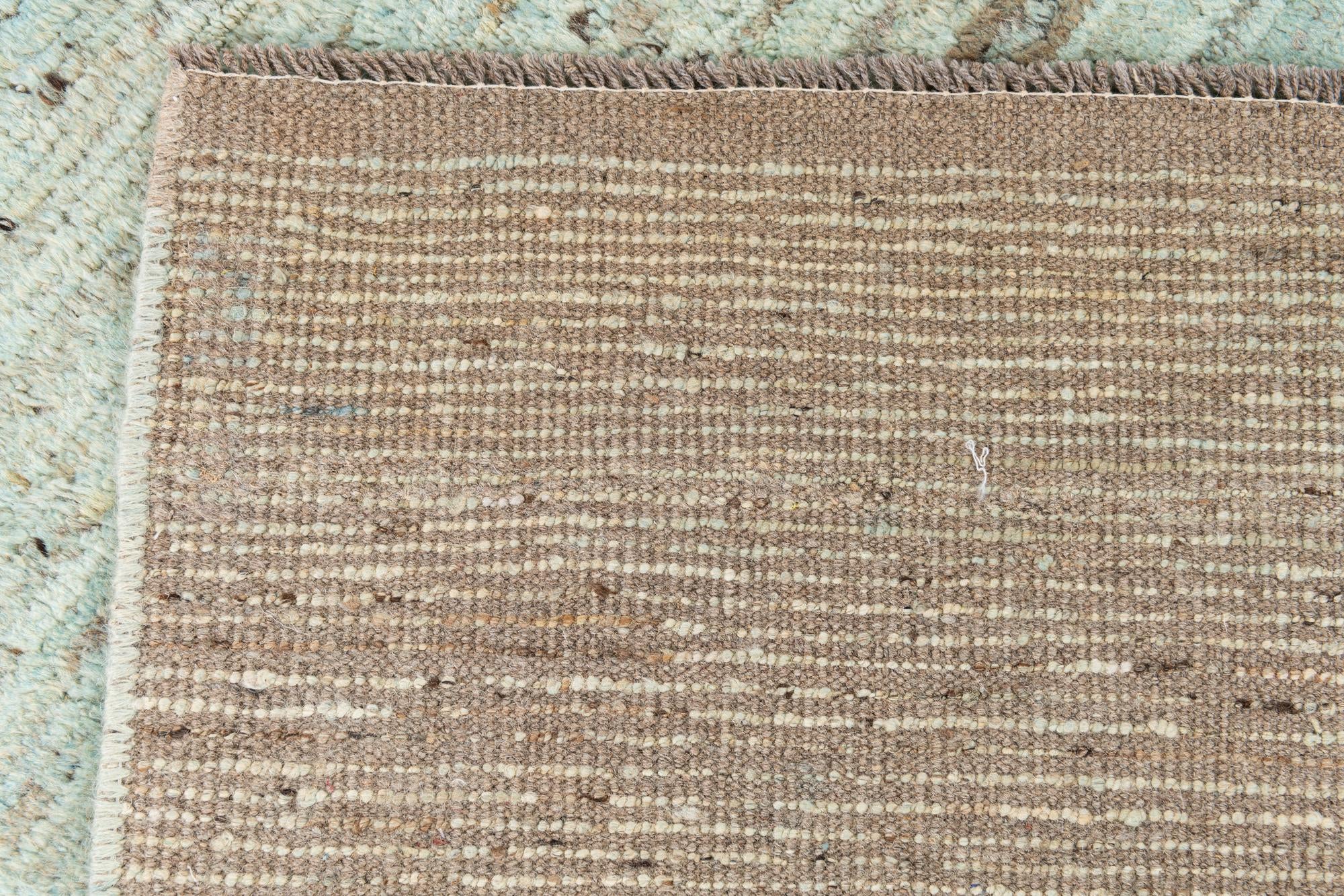 6' 7 x 9' 9 Hand Knotted Moroccan Wool Rug