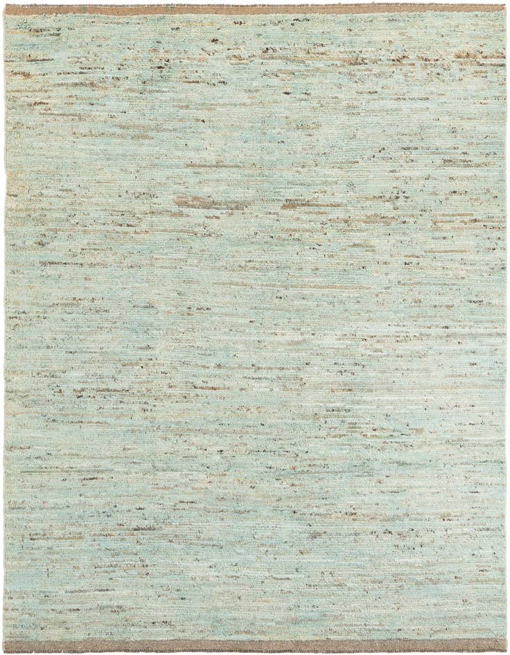 Detail image of 6' 7 x 9' 9 Hand Knotted Moroccan Wool Rug