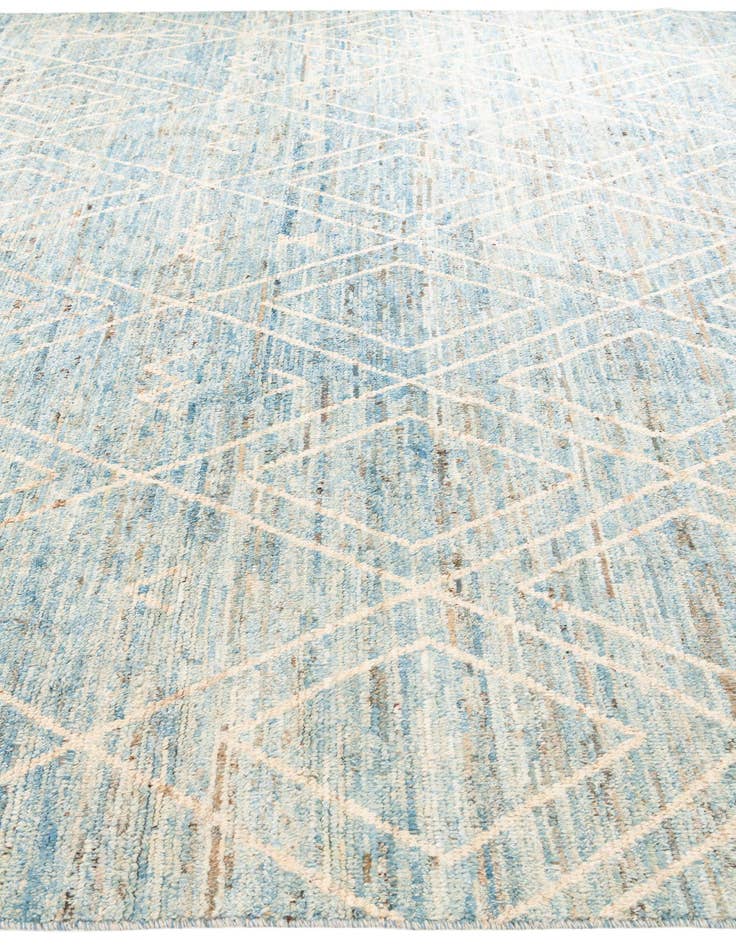Detail image of 10' 3 x 13' 7  Hand Knotted Moroccan Wool Rug