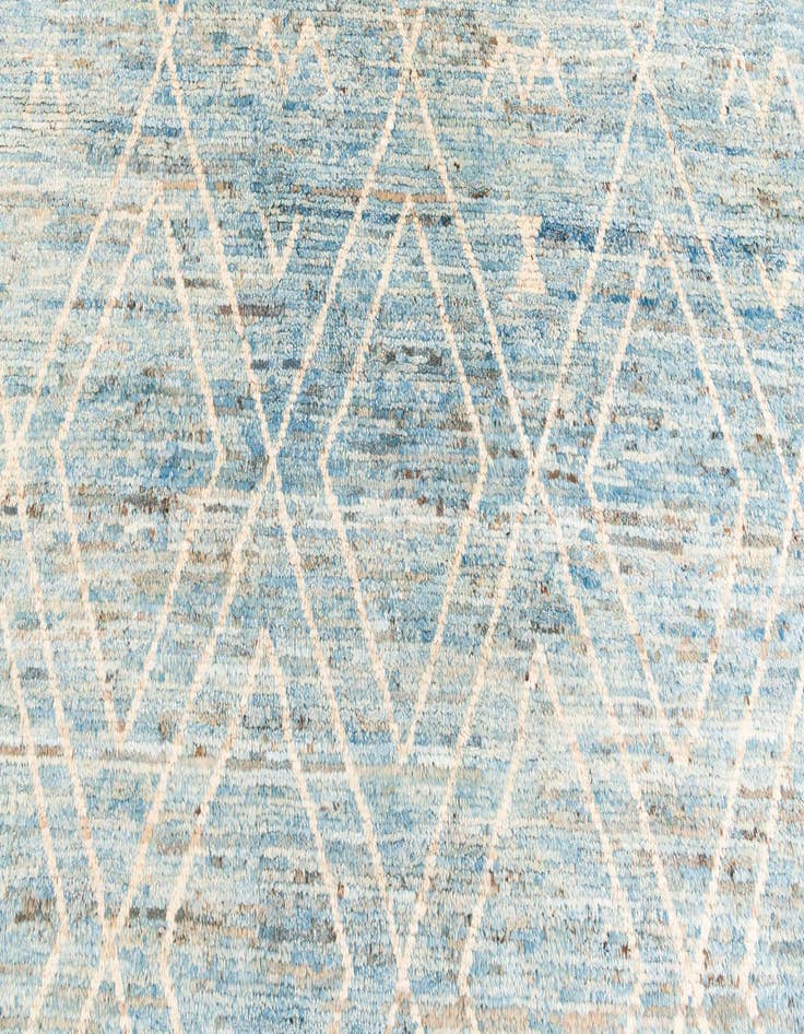 Detail image of 10' 3 x 13' 7  Hand Knotted Moroccan Wool Rug