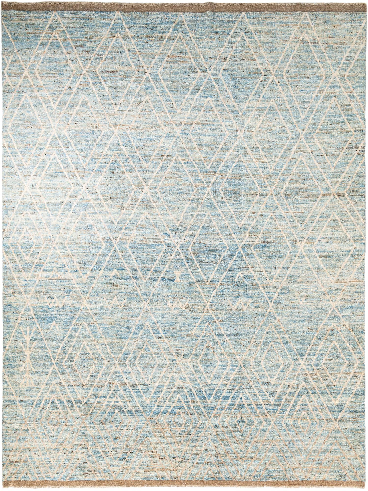 10' 3 x 13' 7 Hand Knotted Moroccan Wool Rug