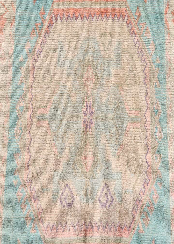 4' 4 x 6' 4 Hand Knotted Moroccan Wool Rug