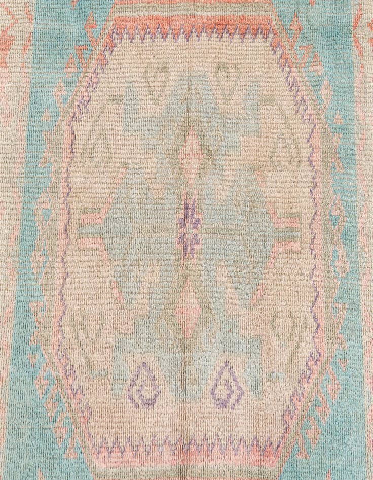 Detail image of 4' 4 x 6' 4 Hand Knotted Moroccan Wool Rug