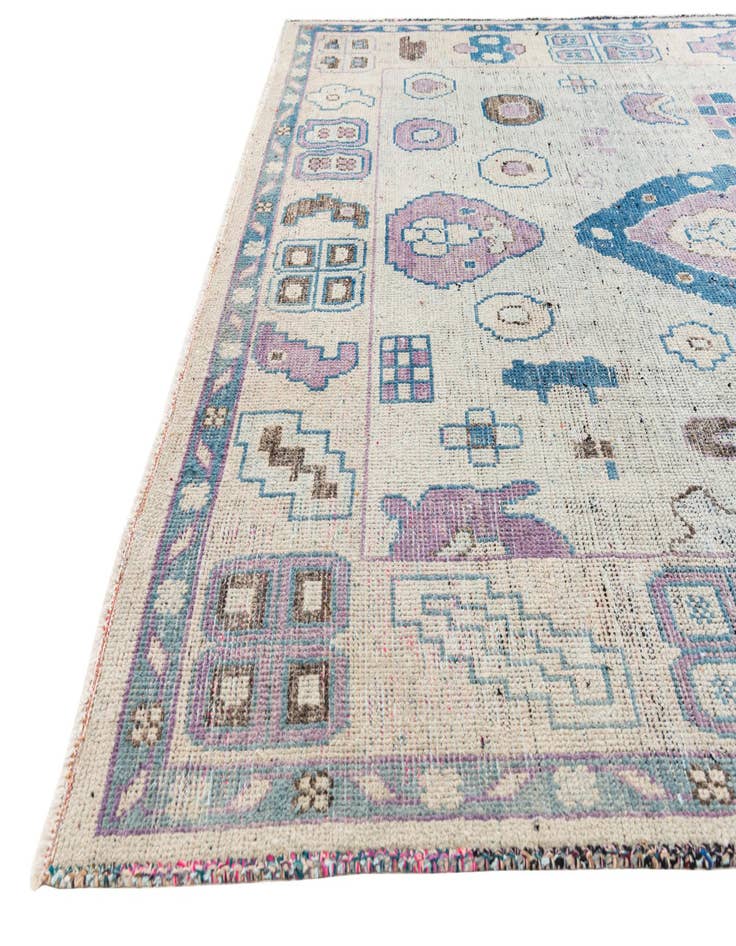 Detail image of 8' 8 x 12'  Hand Knotted Moroccan Wool Rug