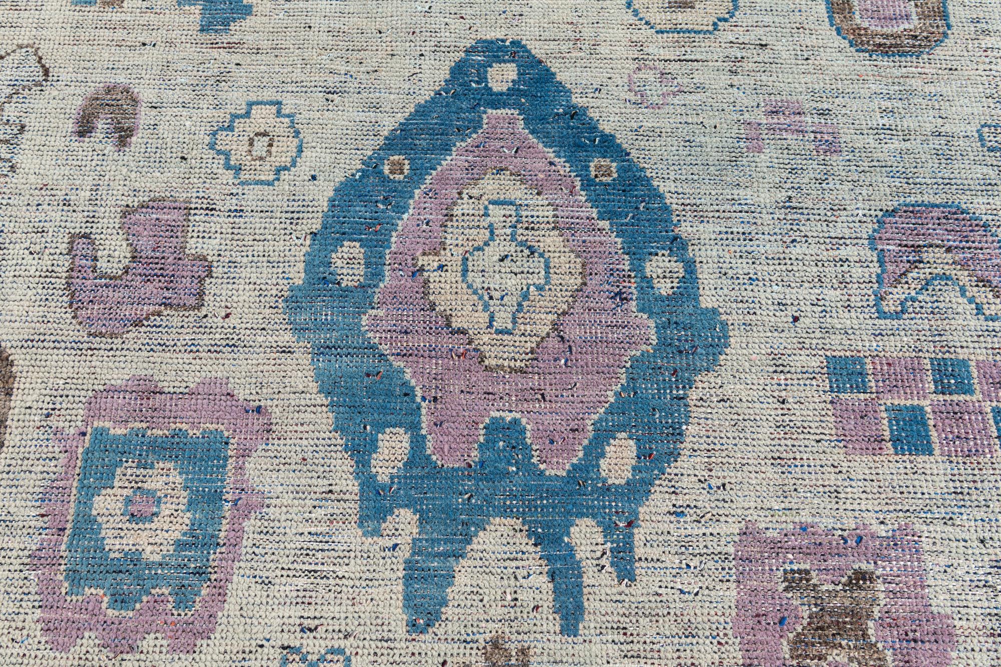 8' 8 x 12' Hand Knotted Moroccan Wool Rug