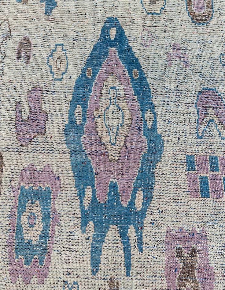 Detail image of 8' 8 x 12'  Hand Knotted Moroccan Wool Rug