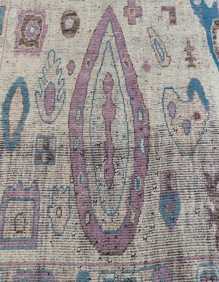 Detail image of 8' 8 x 12'  Hand Knotted Moroccan Wool Rug