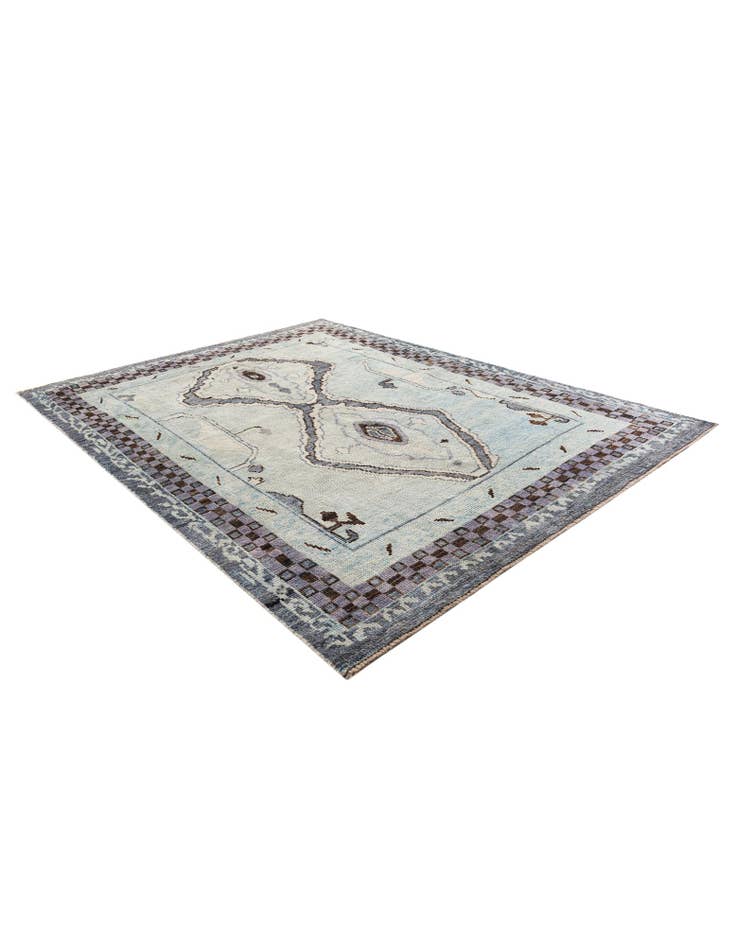 Detail image of 7' 6 x 10' 3 Hand Knotted Moroccan Wool Rug