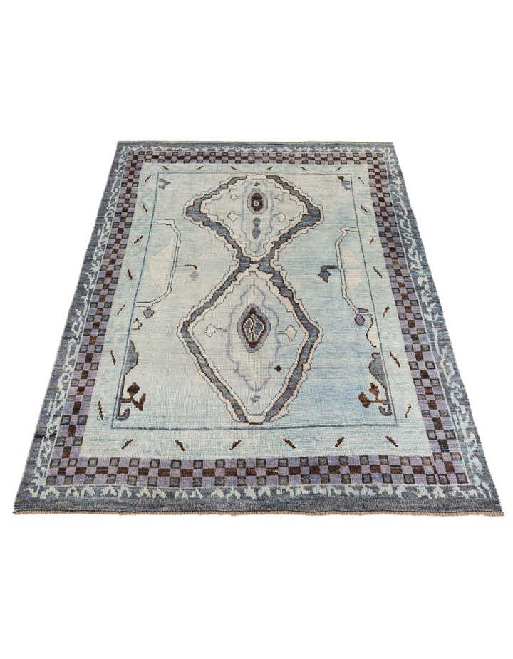 7' 6 x 10' 3 Hand Knotted Moroccan Wool Rug