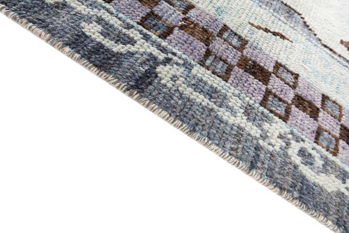 7' 6 x 10' 3 Hand Knotted Moroccan Wool Rug