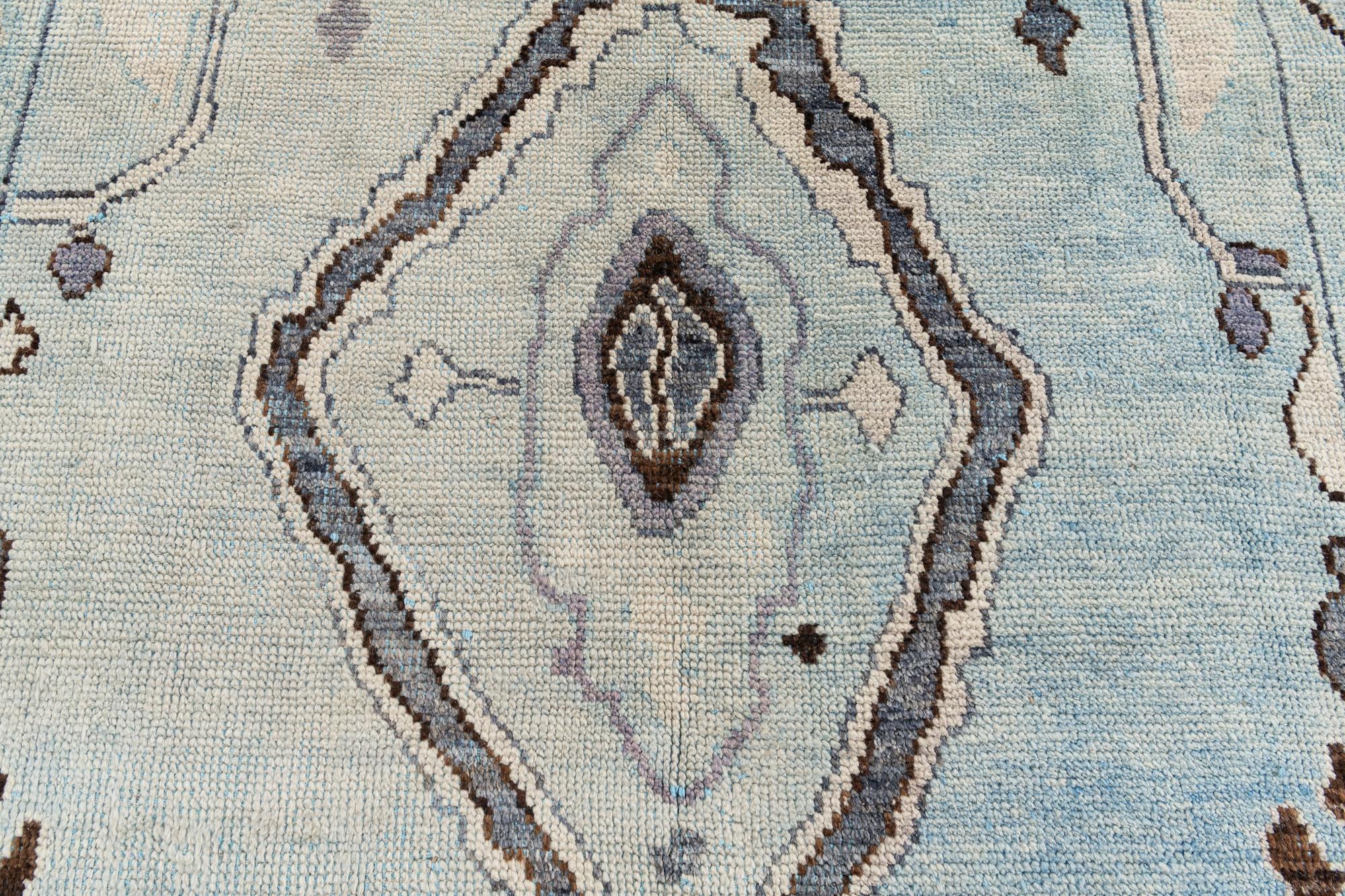 7' 6 x 10' 3 Hand Knotted Moroccan Wool Rug