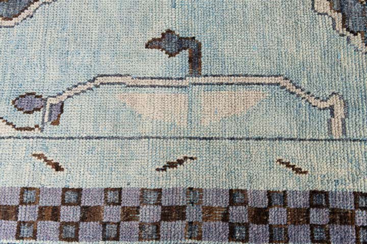7' 6 x 10' 3 Hand Knotted Moroccan Wool Rug