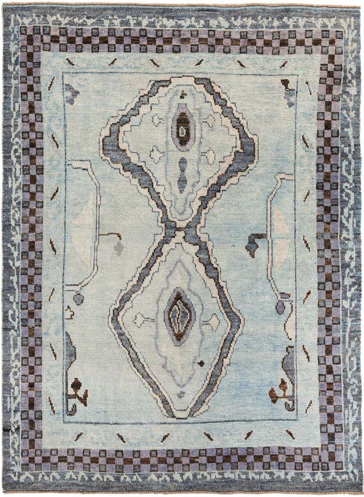 7' 6 x 10' 3 Hand Knotted Moroccan Wool Rug
