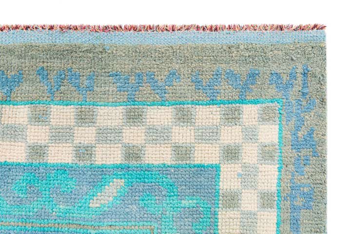 7' 9 x 9' 9 Hand Knotted Moroccan Wool Rug