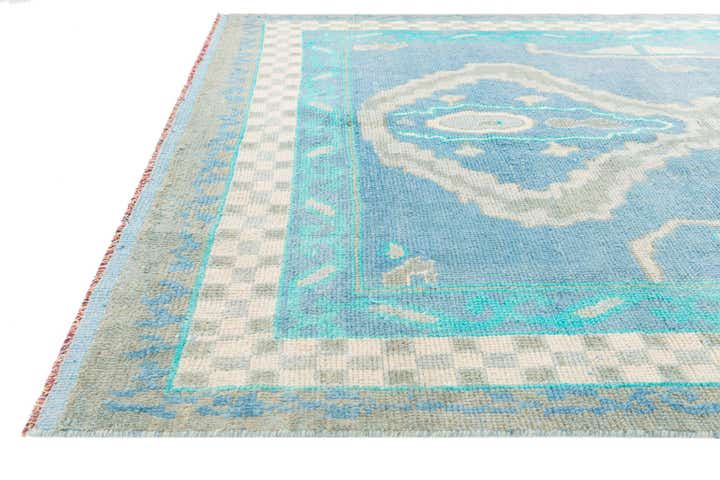 7' 9 x 9' 9 Hand Knotted Moroccan Wool Rug